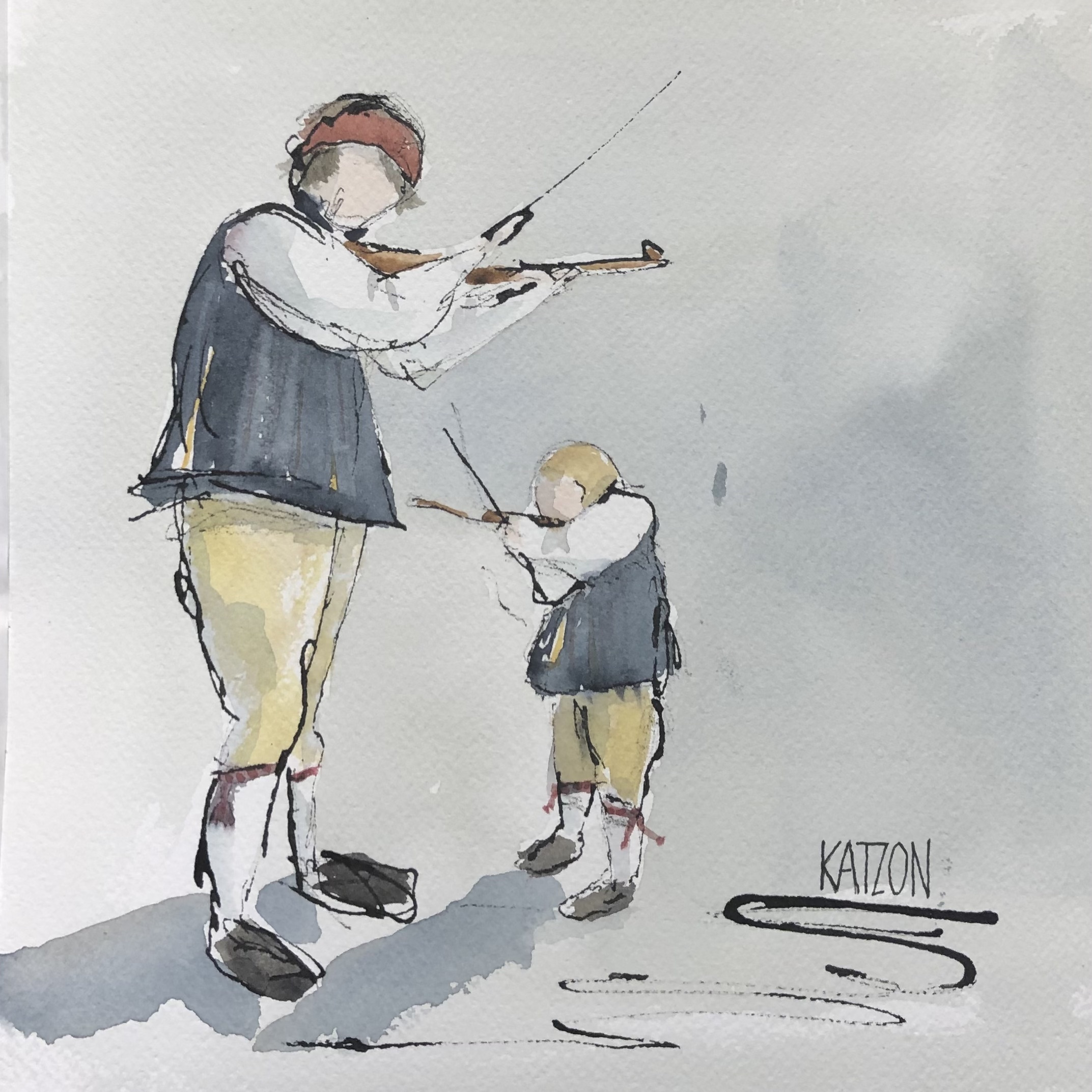 Fiddlers - 40x40cm