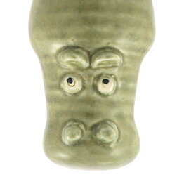 Lisa Larson (Large Zoo 1965) Honest Hippo (Green) 18/9 cm (2)