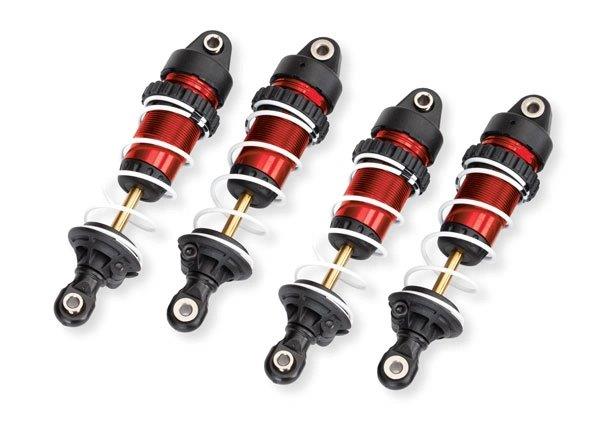 Traxxas Stötdämpare GTR Long Komplett Röd (4)