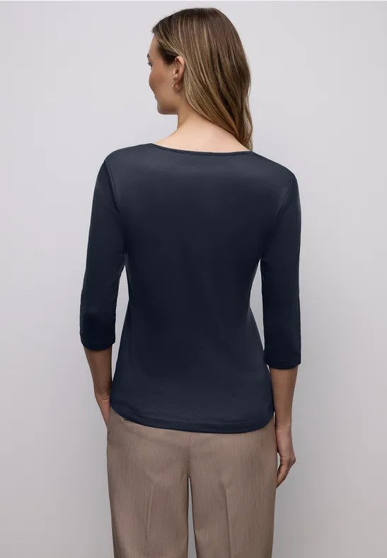 LTD QR Heart Neck Ada - Shadowed Navy - Street One - 3