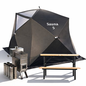 Badstutelt Sauna 5 Complete
