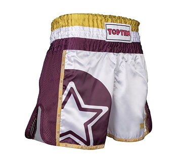 Topten shorts WAKO BRAVE Vit/Vinröd