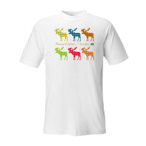 T-Shirt white Moose country