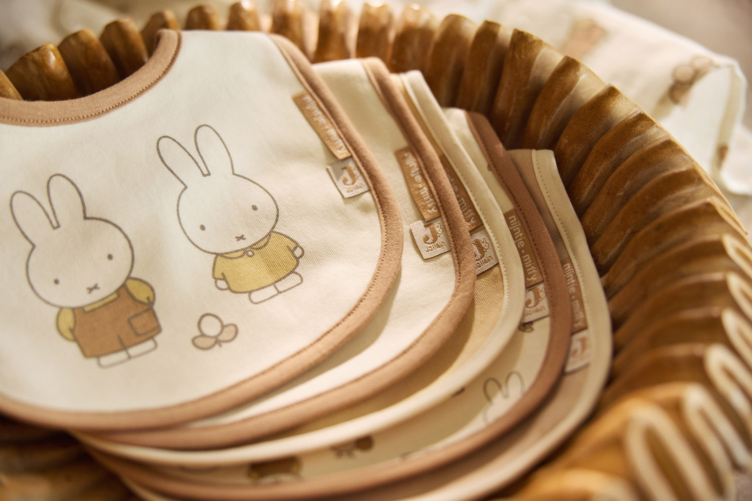 Jollein Bandan Bib Jersey Vattentät Miffy Family Farm (5pack)						 - 10