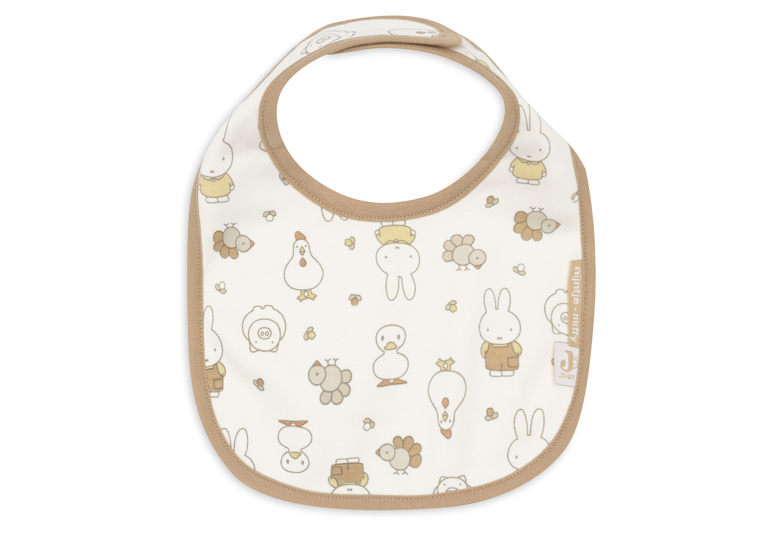 Jollein Bandan Bib Jersey Vattentät Miffy Family Farm (5pack)						 - 4