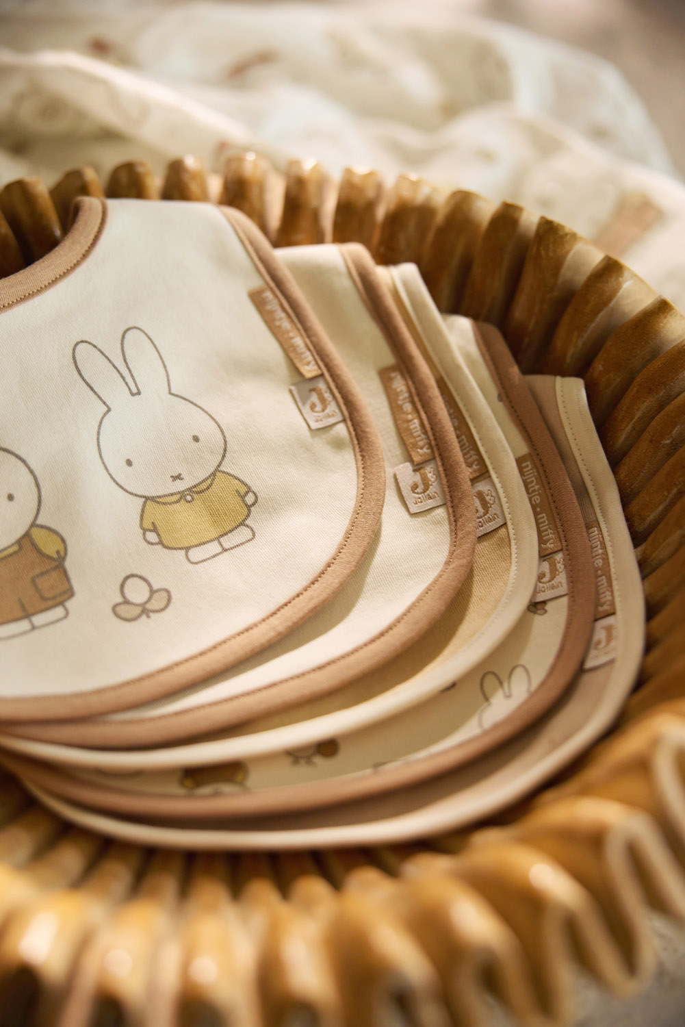 Jollein Bandan Bib Jersey Vattentät Miffy Family Farm (5pack)						 - 9