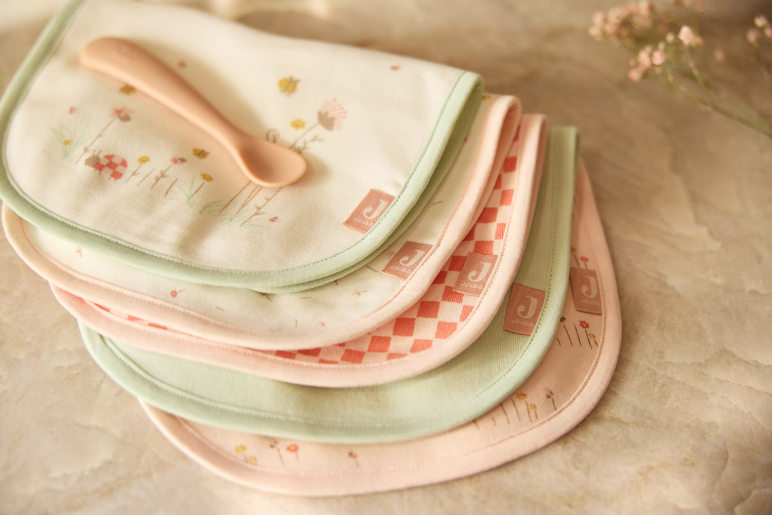 Jollein Bandan Bib Jersey Vattentät Pretty Picnic (5pack)						 - 10