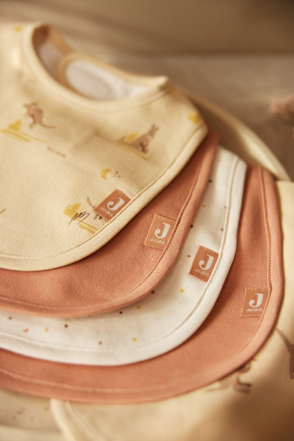 Jollein Bandan Bib Jersey Vattentät Kangaroots (5pack)									 - 11