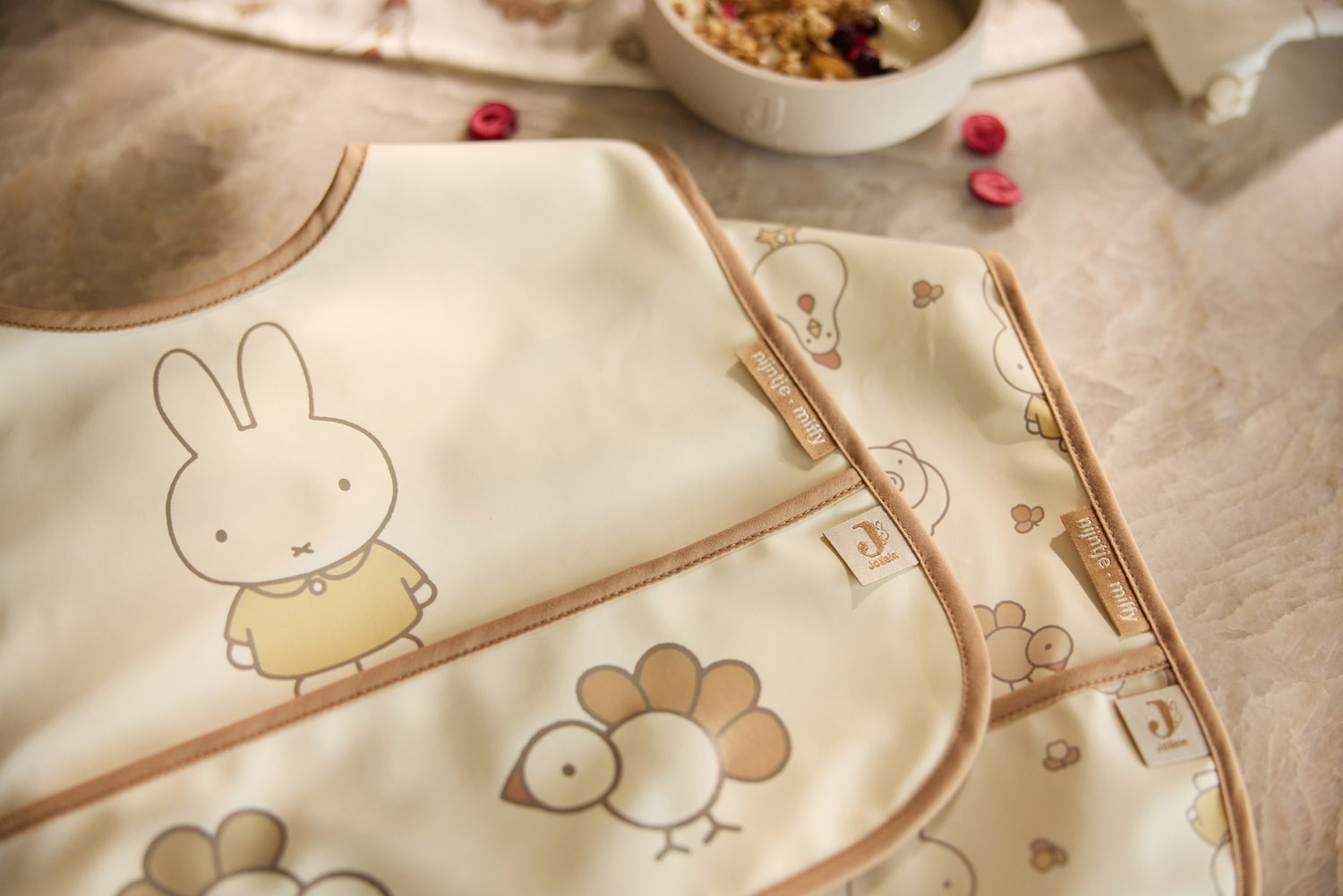 Jollein Haklapp Vattentät Miffy Family Farm (2pack)						 - 6