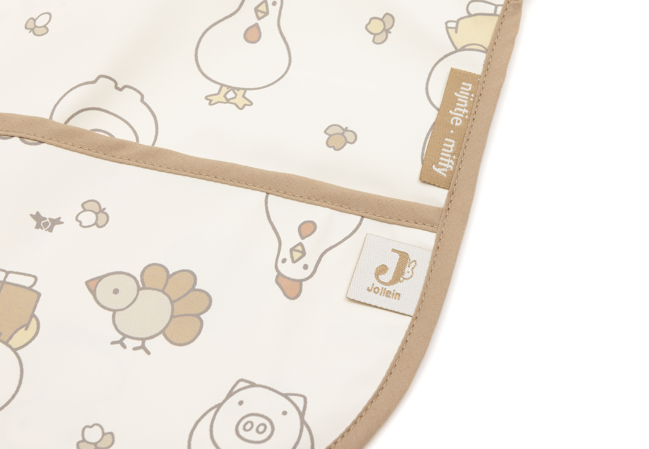 Jollein Haklapp Vattentät med ärm Miffy Family Farm						 - 2