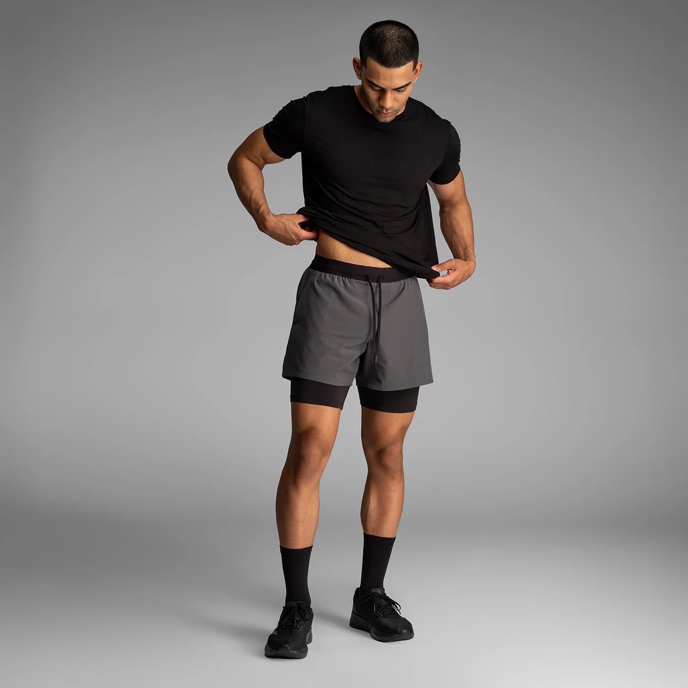 Session Short 2N1 5” - Shadow Grey - 4