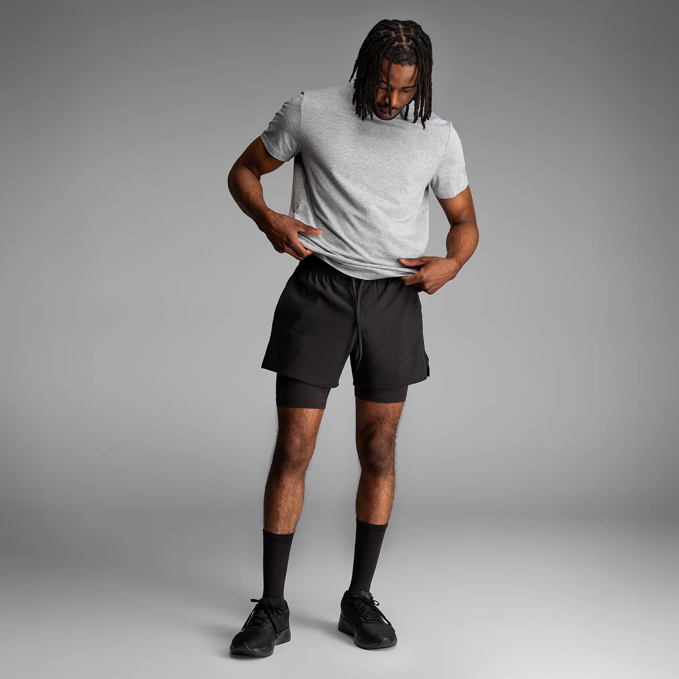 Session Short 2N1 5” - Black - 4