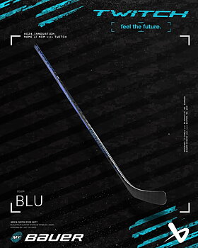 Bauer TWITCH Hockeystick - Sr   Blue