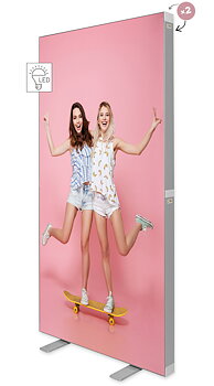 Mässvägg LED Flex, Ljuslåda 1000x2000mm