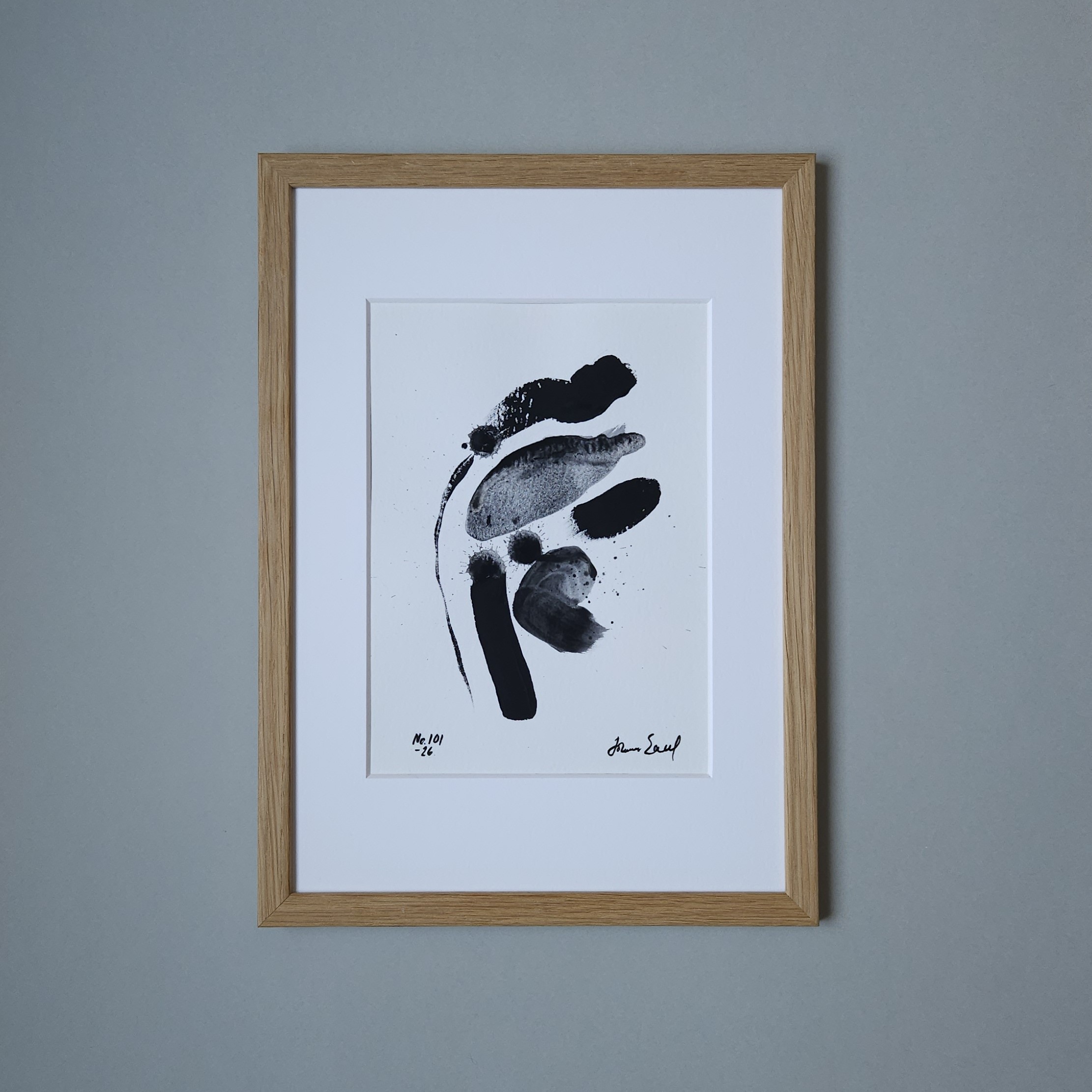 No. 101 Handmålad Mini Art (A5)