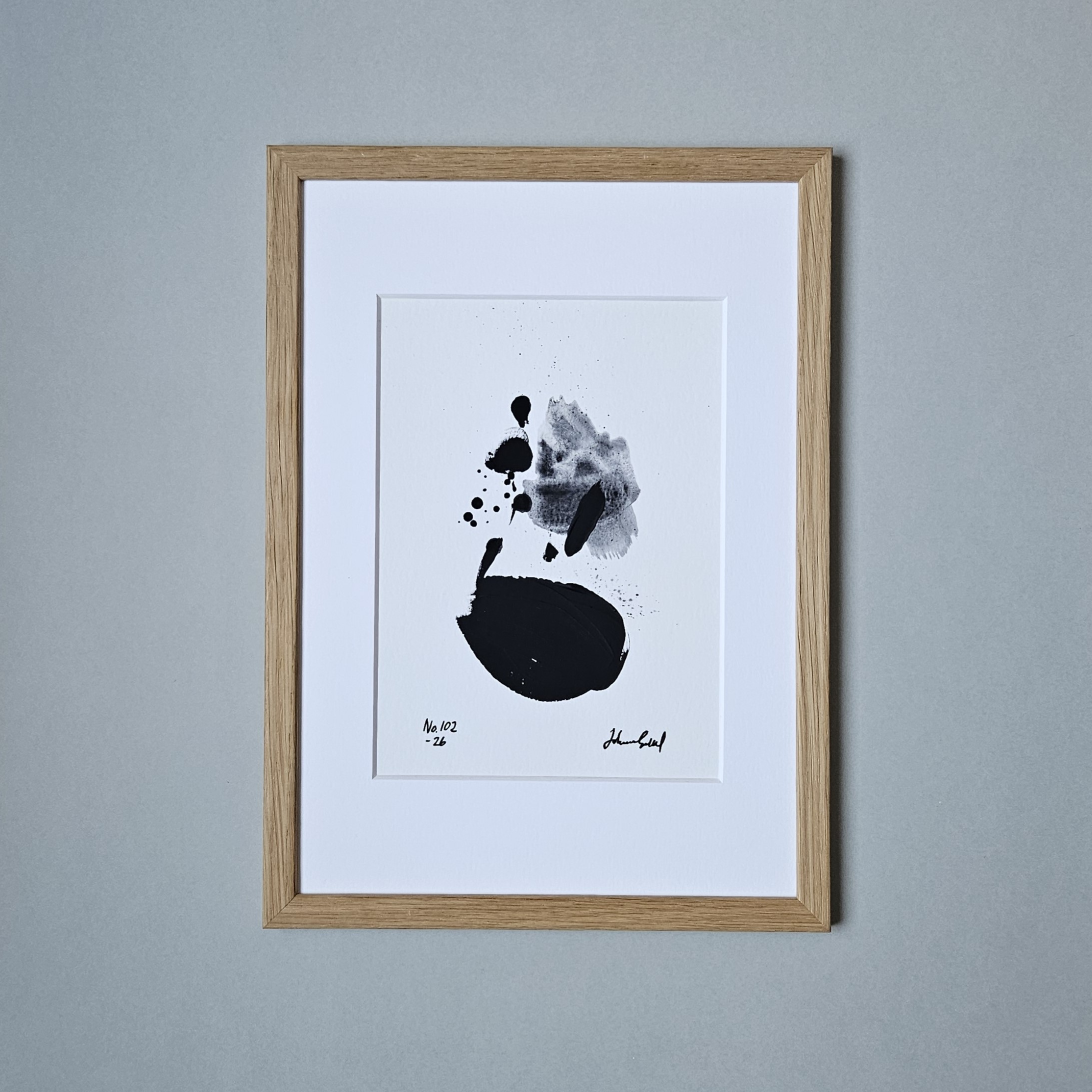 No. 102 Handmålad Mini Art (A5)