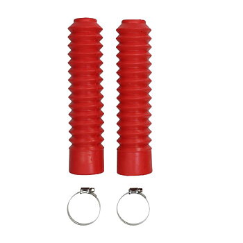 Gummibälg framgaffel röd 250 mm Honda MT50 
