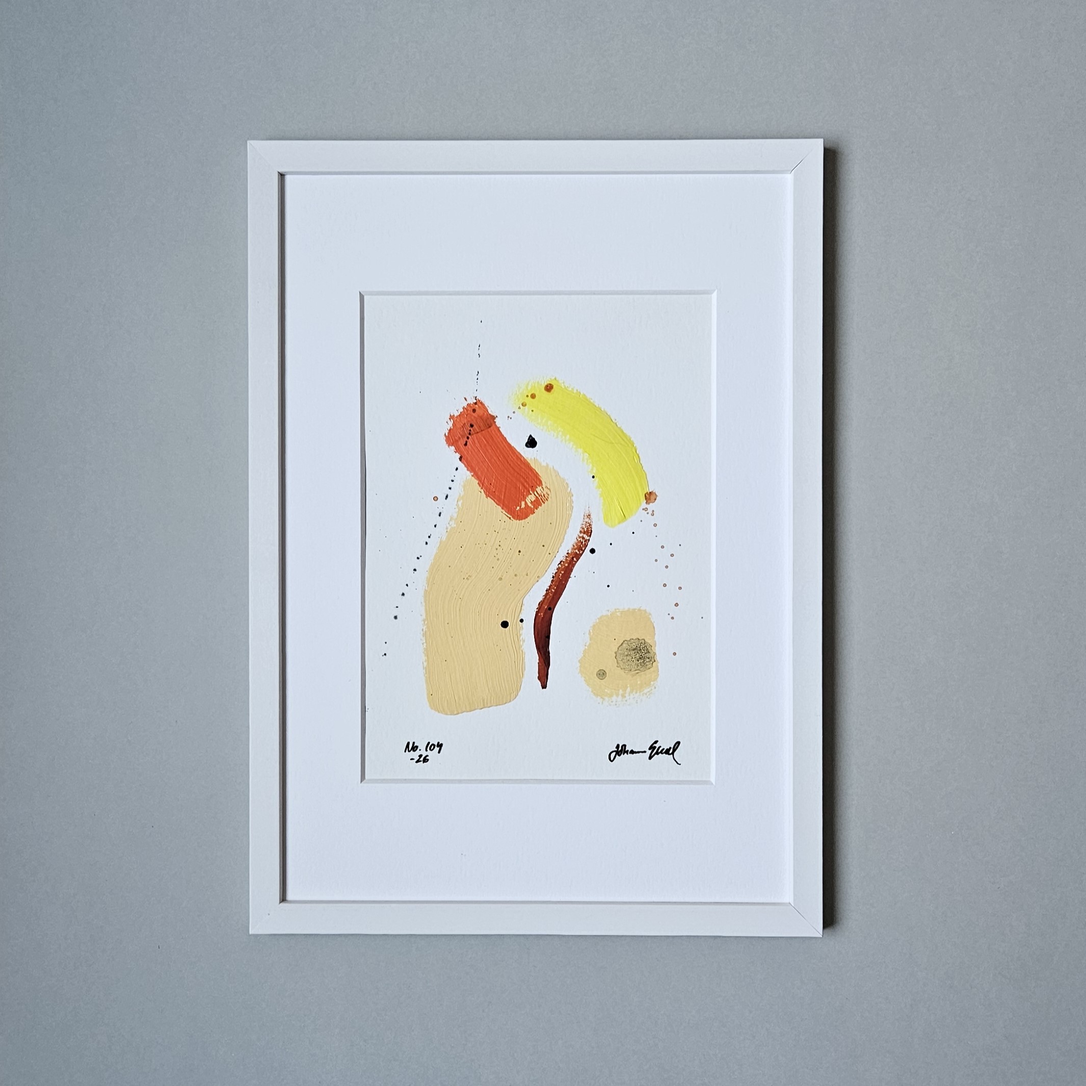 No. 104 Handmålad Mini Art (A5)