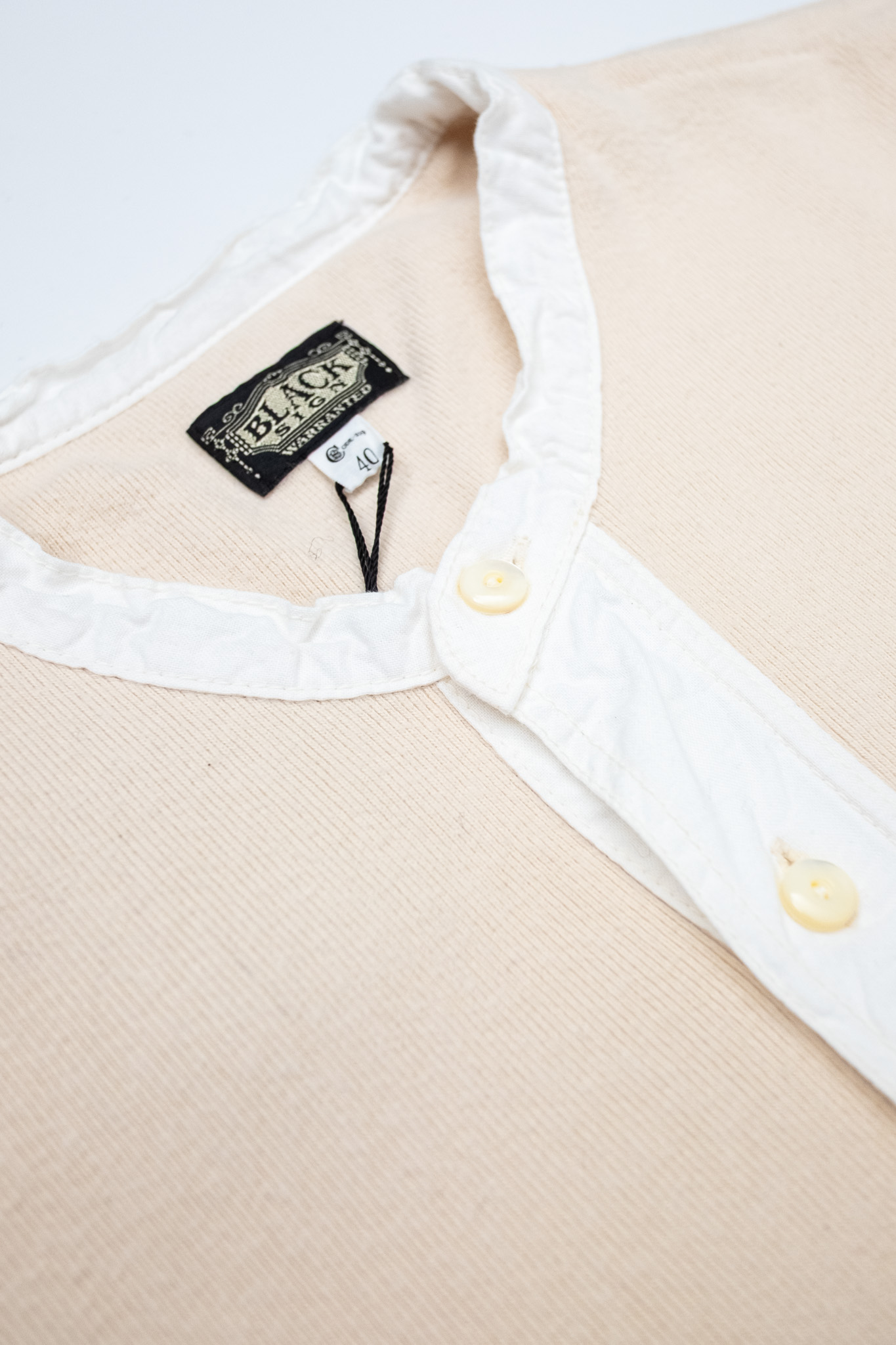 Black Sign - Henley Neck Amish Underwear Beige - 4
