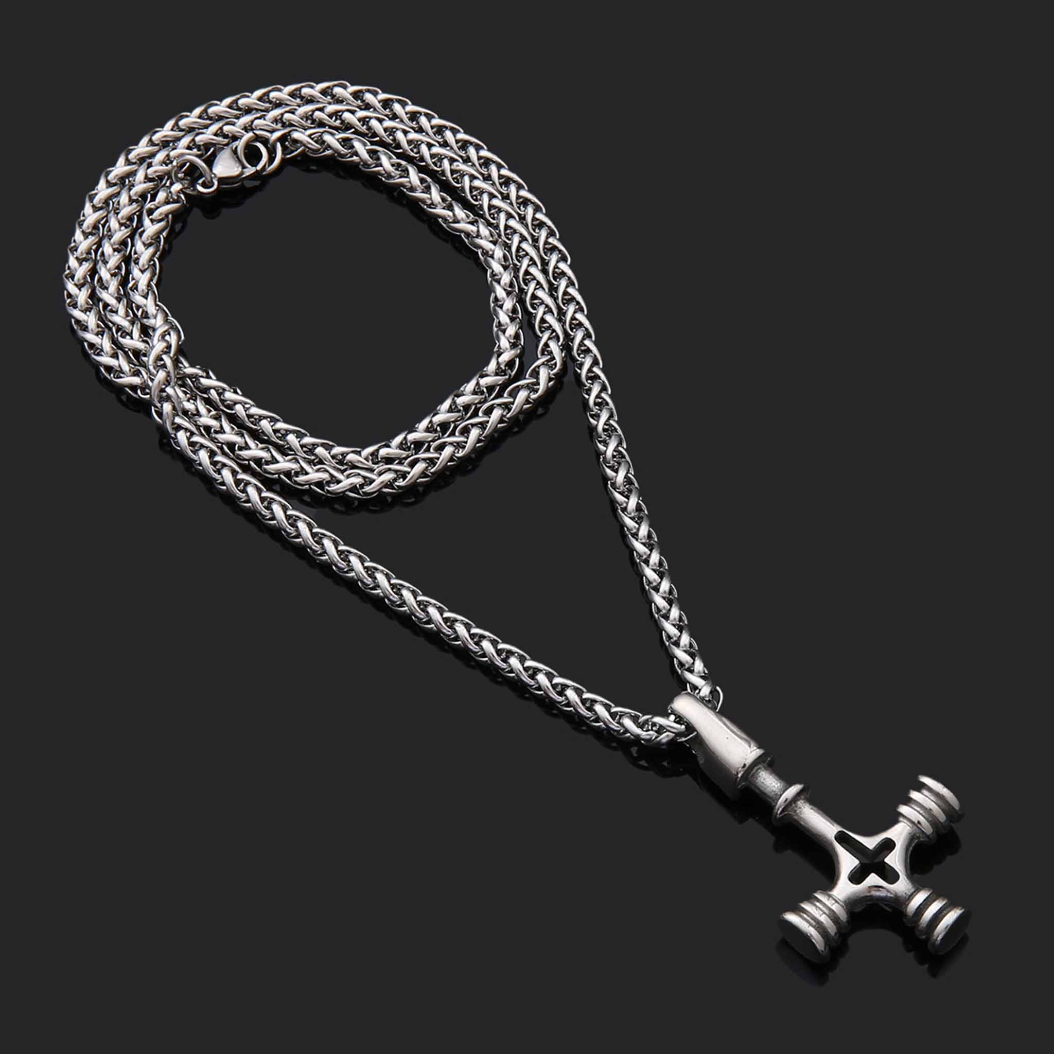Vikingasmycke Vargkors i metall