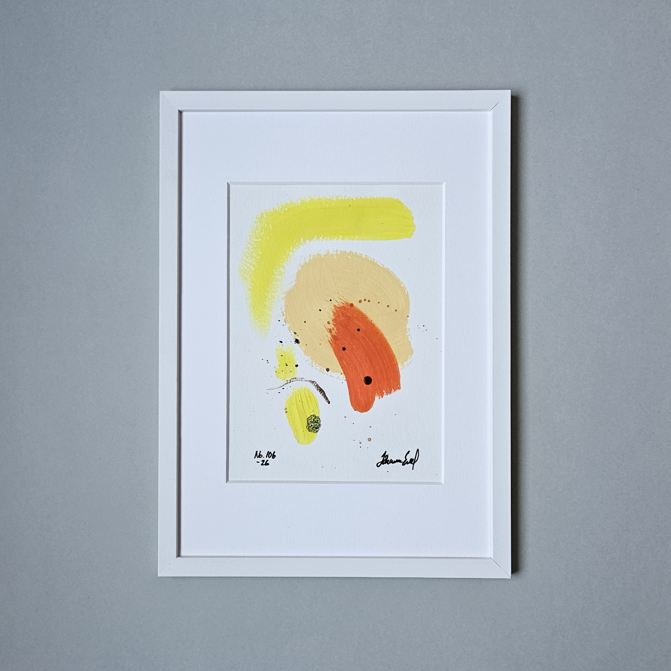 No. 106 Handmålad Mini Art (A5)