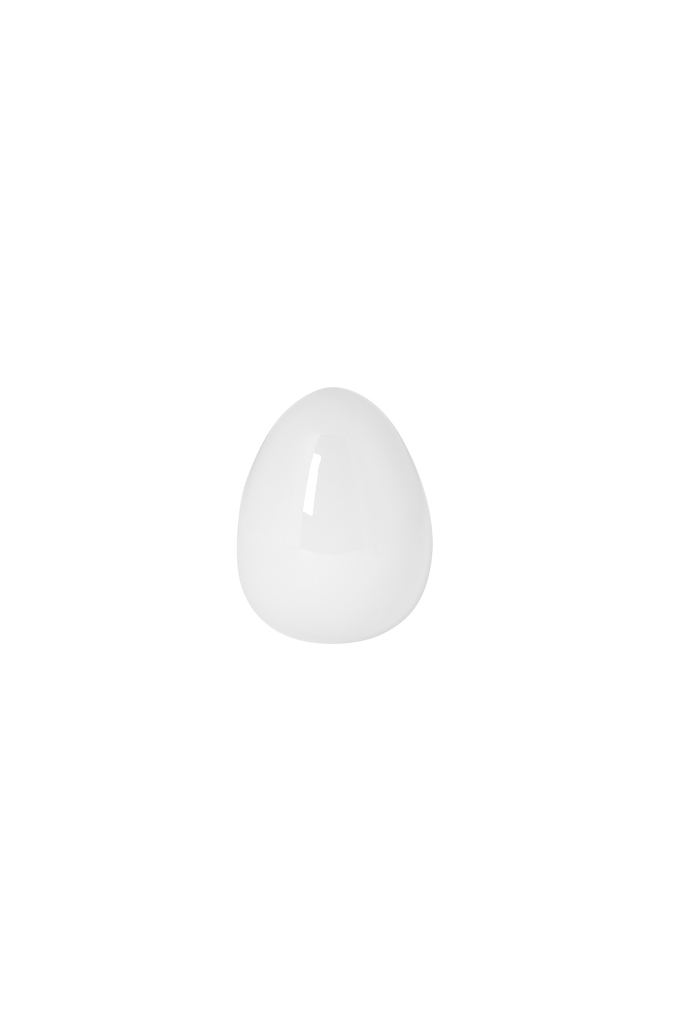 Bjuvsta Glass Egg - White Egg - Glossy - 11 cm - 4