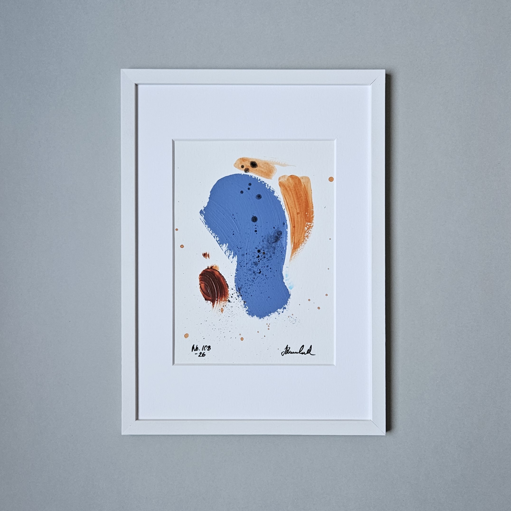 No. 108 Handmålad Mini Art (A5)