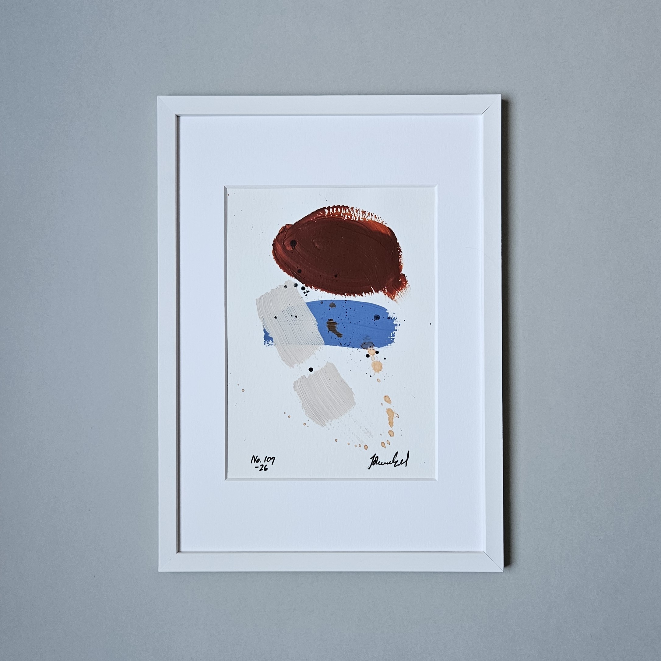 No. 109 Handmålad Mini Art (A5)