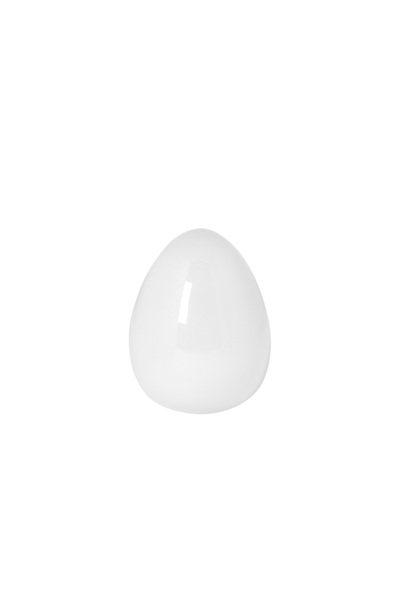 Bjuvsta Glasägg - Vitt ägg - Blank - 13 cm - 5