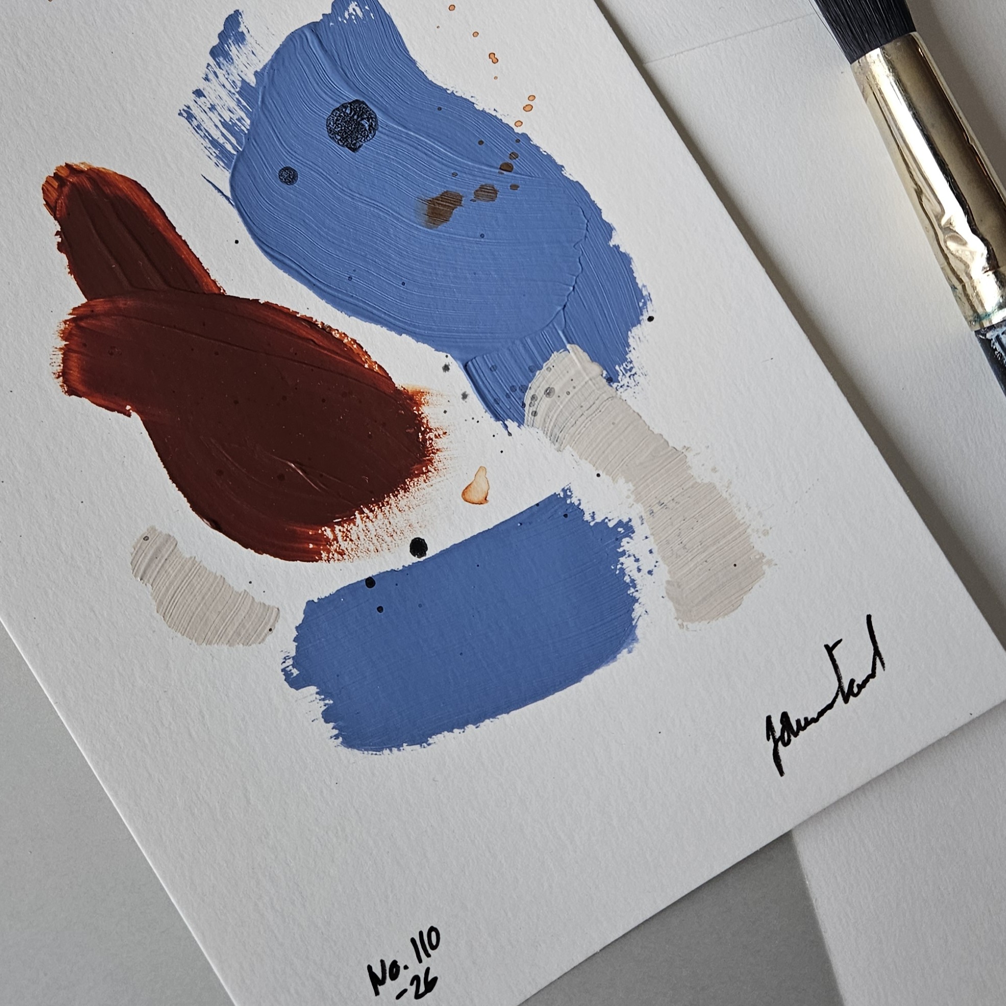 No. 110 Handmålad Mini Art (A5)