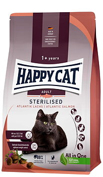 HappyCat Adult sterilised, lax, 1,3 kg