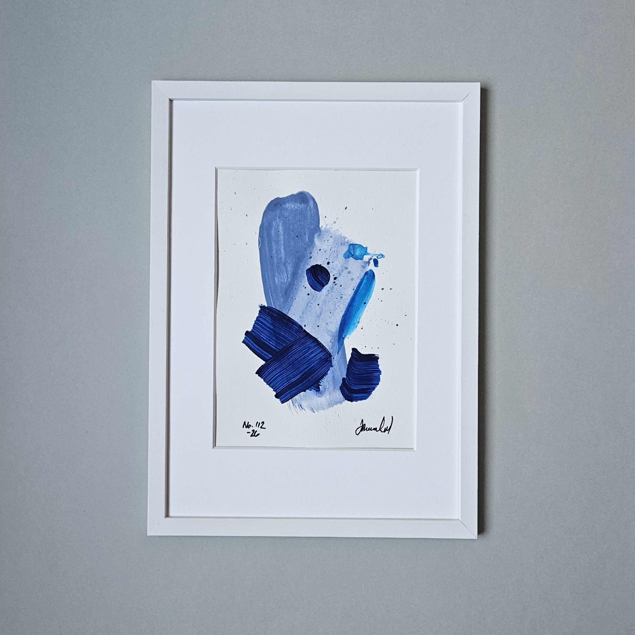 (SÅLD) No. 112 Handmålad Mini Art (A5)