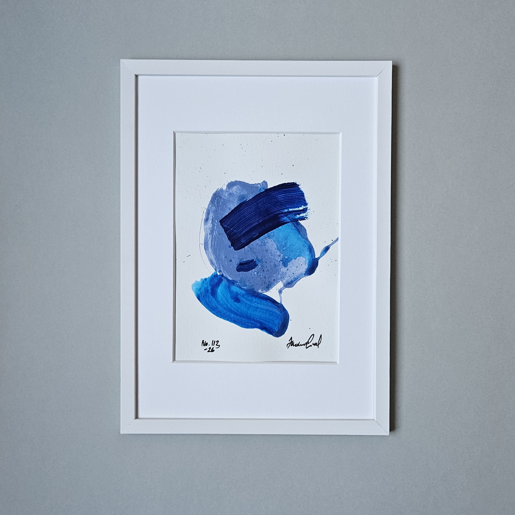 No. 113 Handmålad Mini Art (A5)