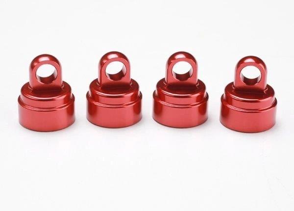 Traxxas Dämpartopp Röd Aluminium (4) Ultra-Shocks