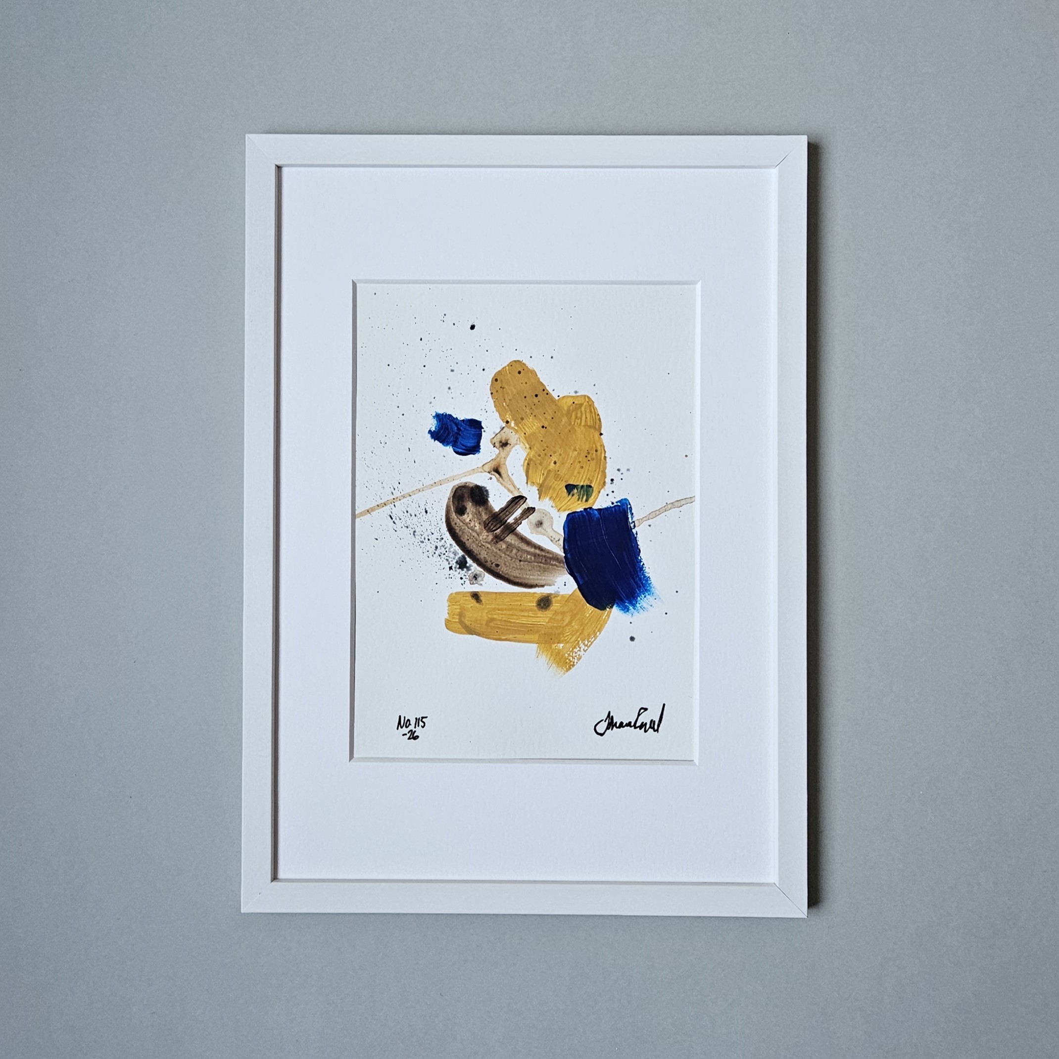 No. 115 Handmålad Mini Art (A5)