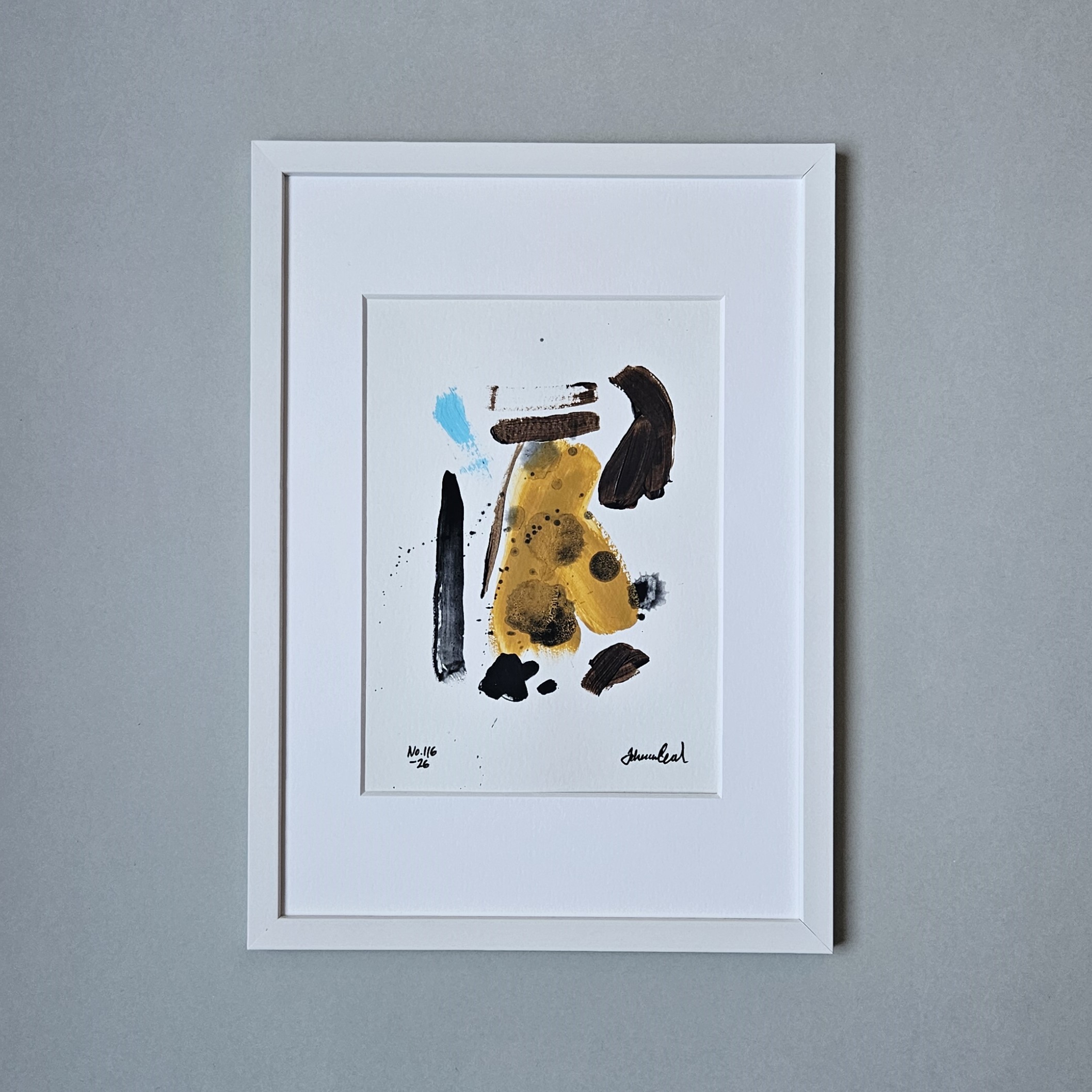 (SÅLD) No. 116 Handmålad Mini Art (A5)