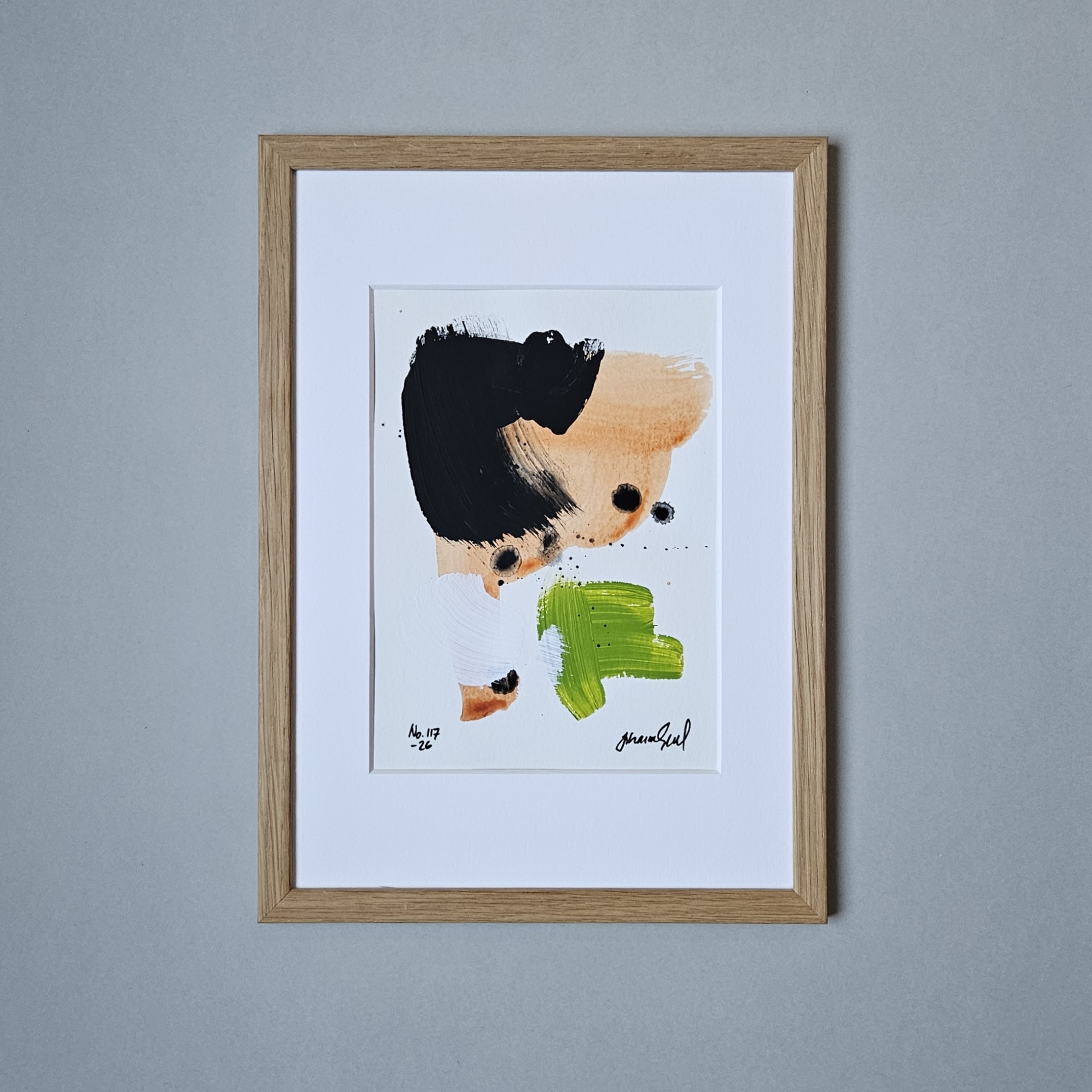 No. 117 Handmålad Mini Art (A5)
