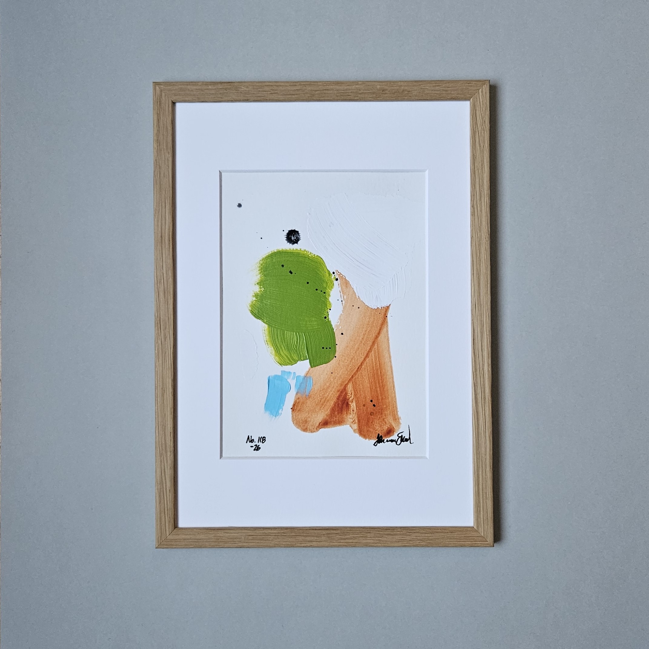No. 118 Handmålad Mini Art (A5)