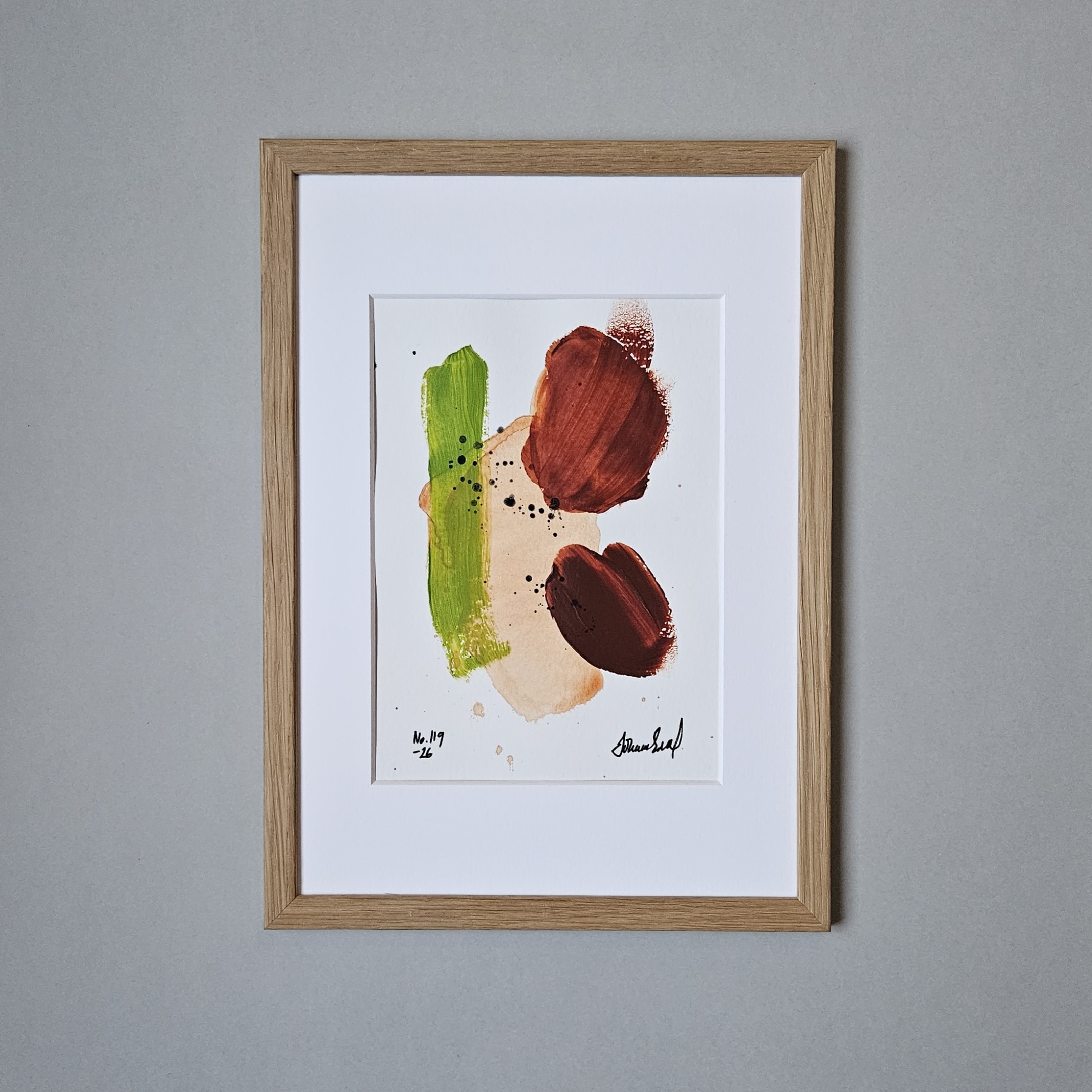 No. 119 Handmålad Mini Art (A5)