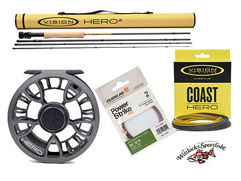 Flugfiskeset Vision Seatrout HERO² - Vision Hero rulle - Hero Coast 95- lina