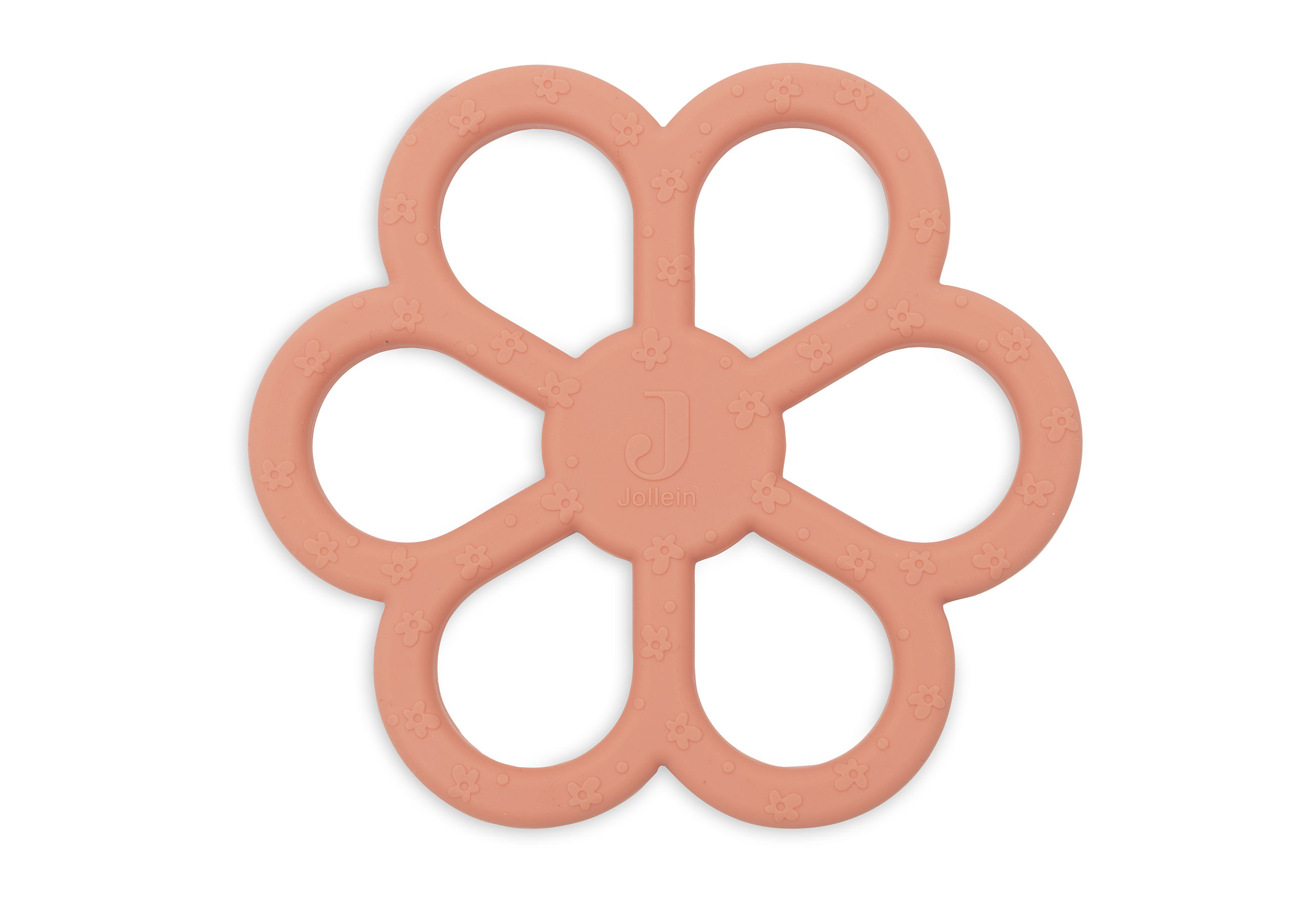 Jollein Bitring Silikon Flower Coral Rose											