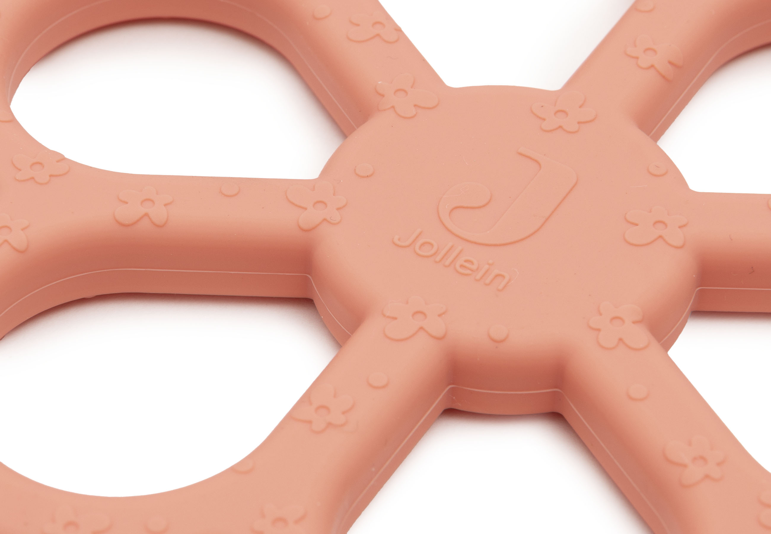 Jollein Bitring Silikon Flower Coral Rose											 - 2