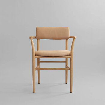 Stol Nama Armstöd- Coffee Black, Nubuck