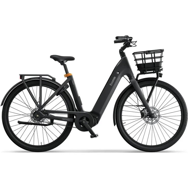  Ecoride  Ambassador 4 Mittmotor Belt Drive Handbroms, Svart