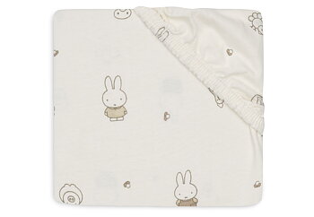 Jollein Dra-på lakan Jersey 40/50x80/90cm Miffy Family Farm																