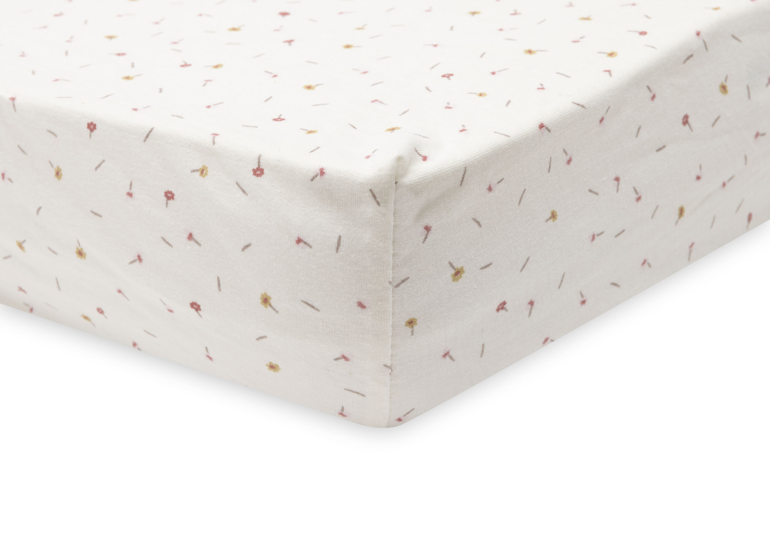 Jollein Dra-på lakan Jersey 40/50x80/90cm Pretty Picnic Flower Drops - 3