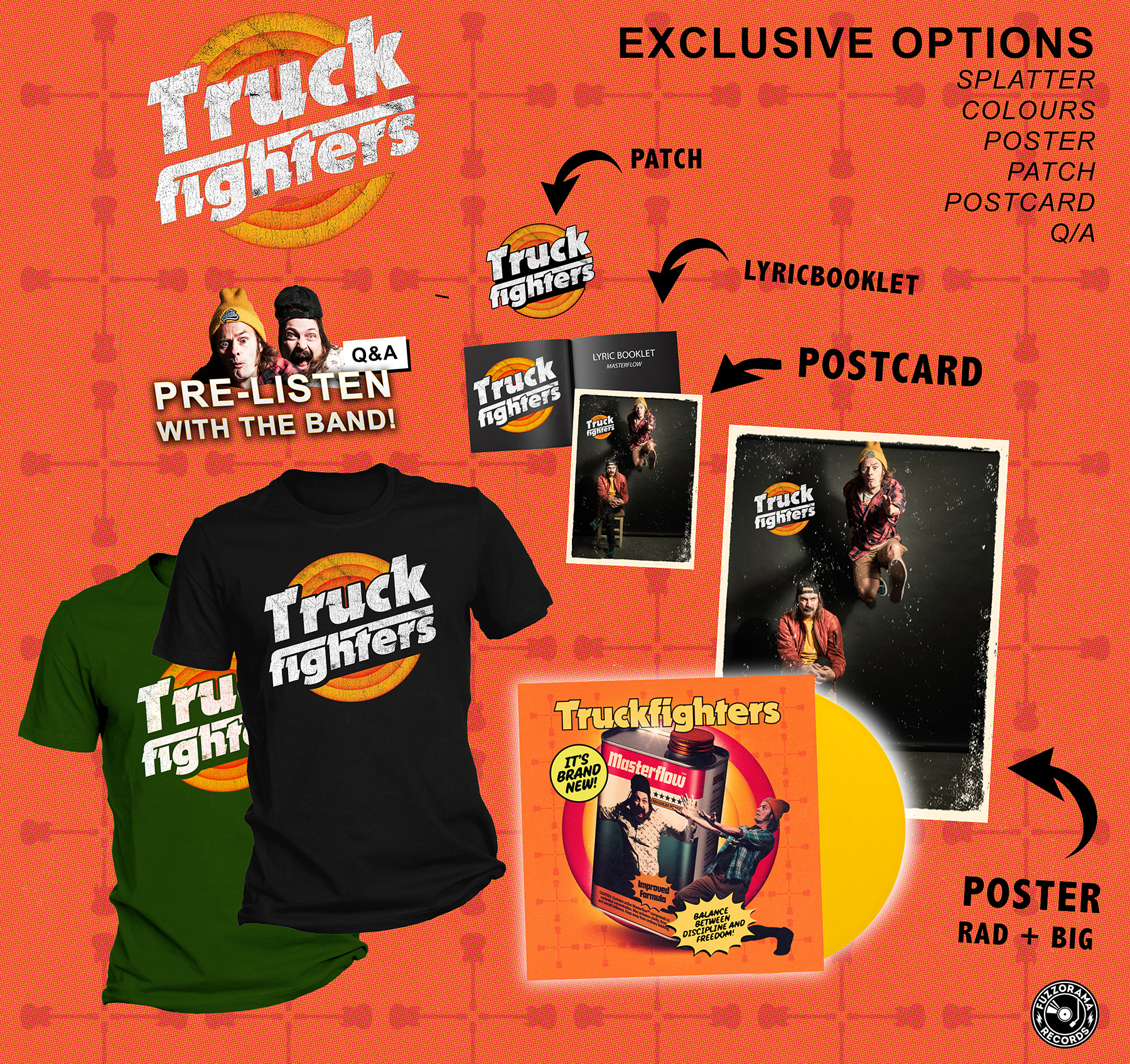 Truckfighters - MASTERFLOW LP Yellow (+ options) - 2