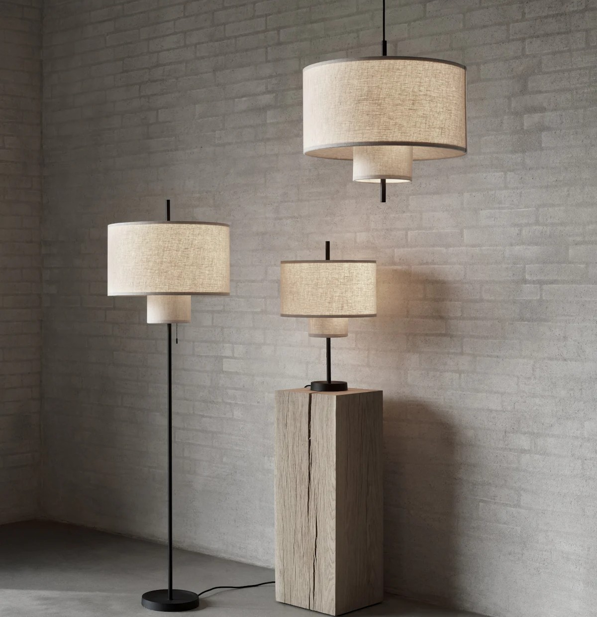 Margin Taklampa Beige Canvas - Ø50 cm - 2