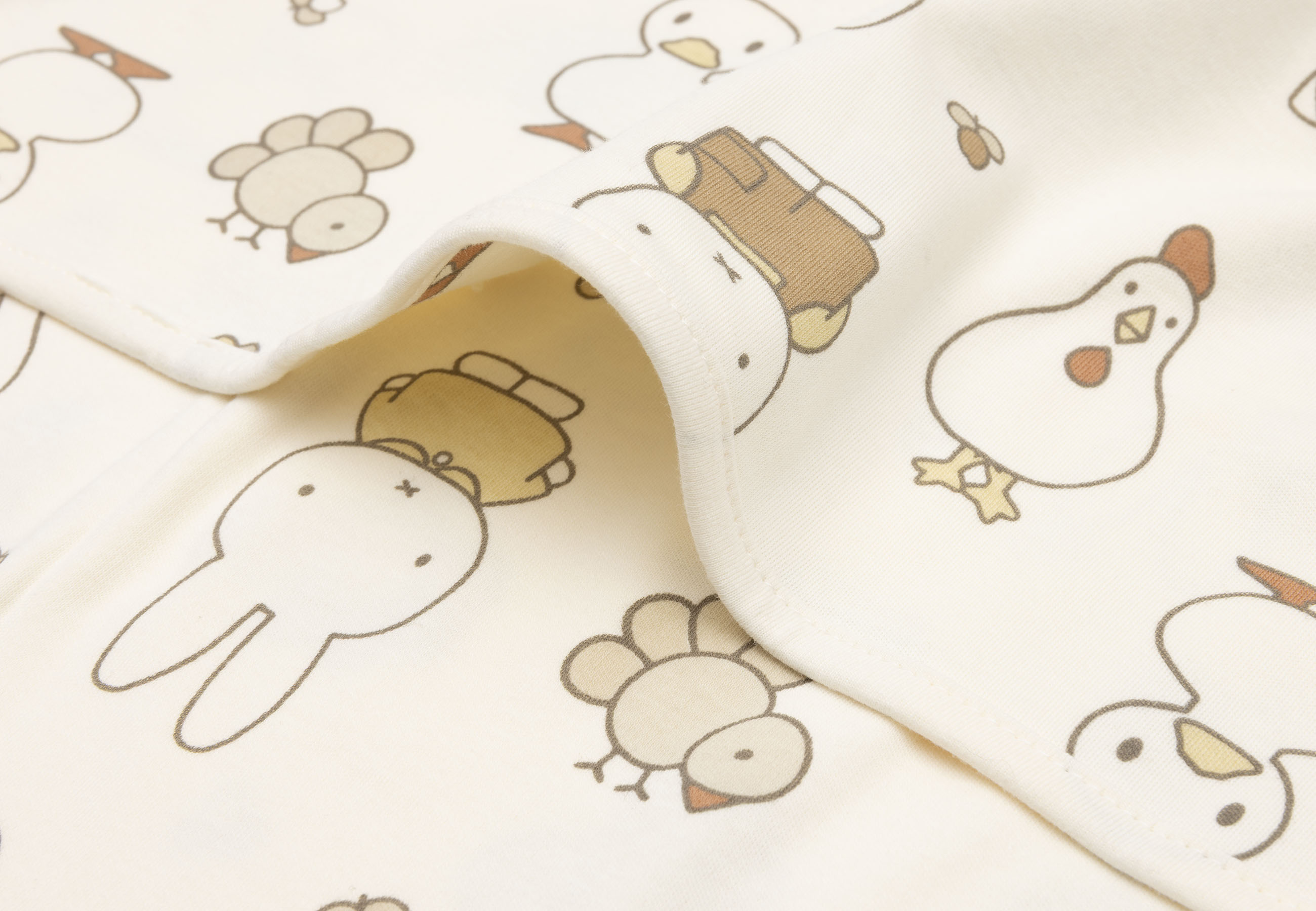 Jollein Babyfilt Jersey 75x100cm Miffy Family Farm						 - 5