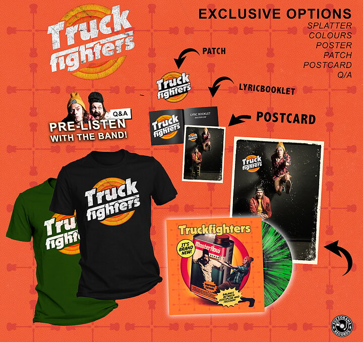Truckfighters - MASTERFLOW LP Green/Black splatter, Gatefold  (+ options)